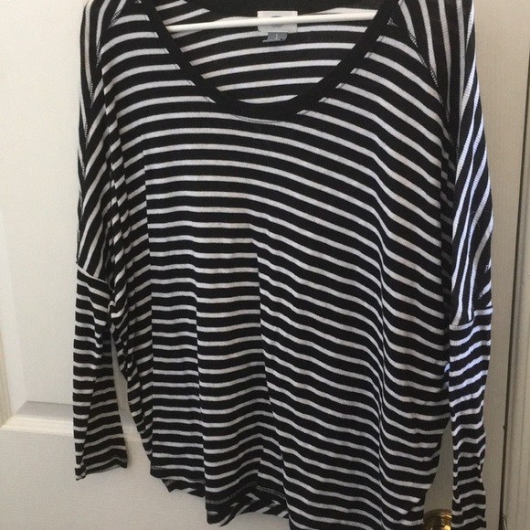 Ladies old navy dropped sleeve ribbed top small - Picture 1 of 4
